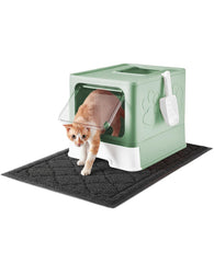 Medario cat litter box front top entry showcases easy access and odor containment.