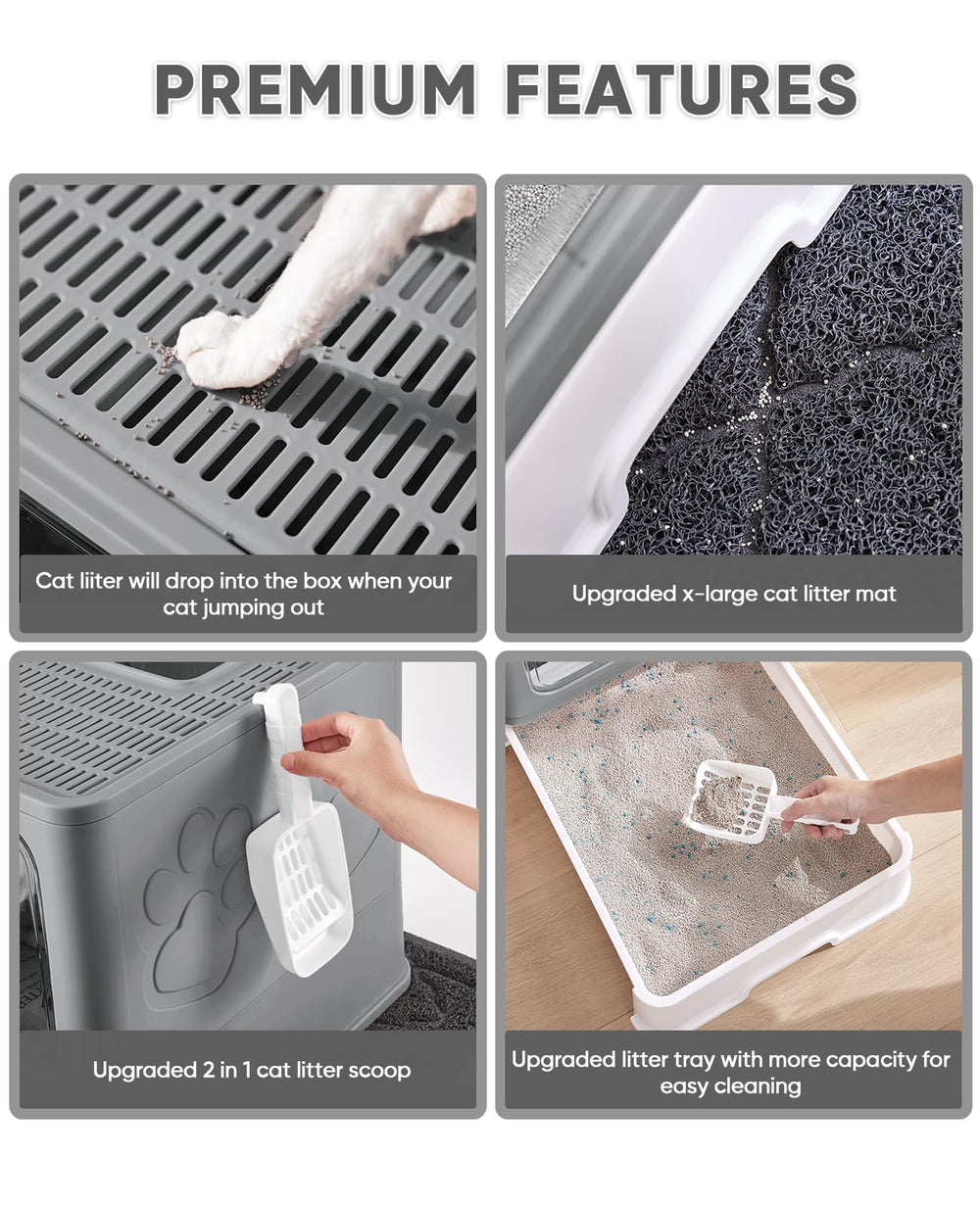 Medario pull-out drawer aids quick scooping and litter refreshment.
