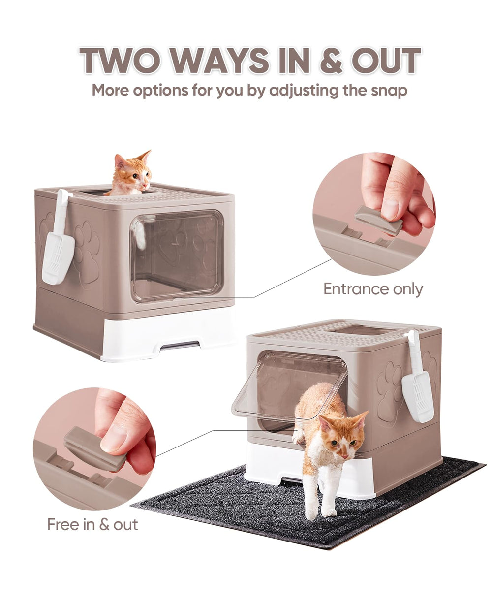 Medario x-large litter mat protects floors and catches spills.