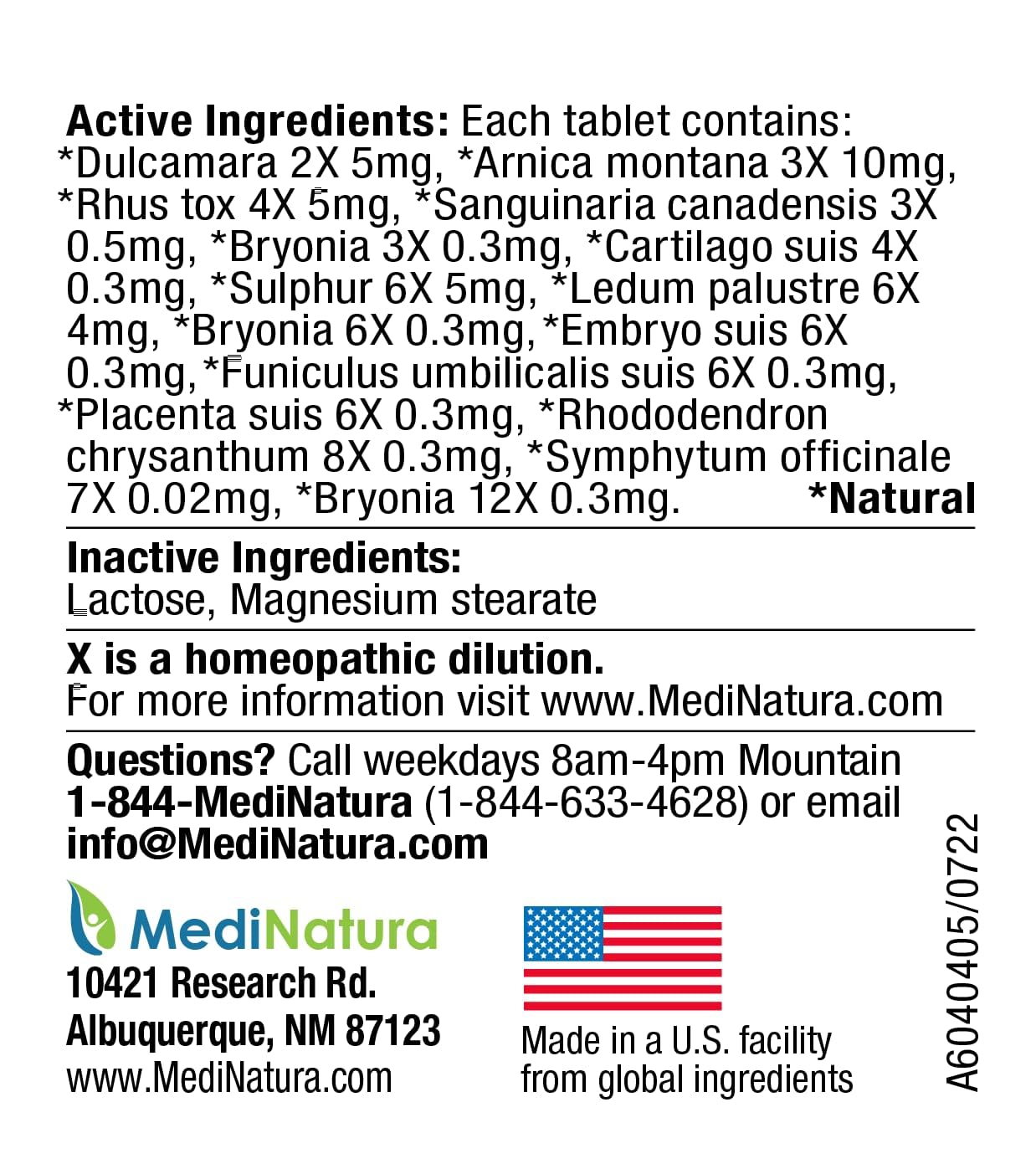 MediNatura T-Relief tablets closeup highlighting quick-dissolve relief option for pets
