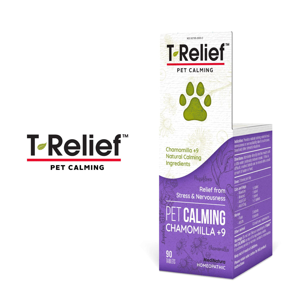 MediNatura T-Relief ingredients list includes chamomile and valerian