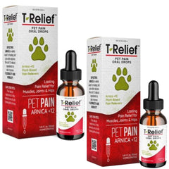 MediNatura T-Relief pet pain drops bottle with dropper for gentle relief