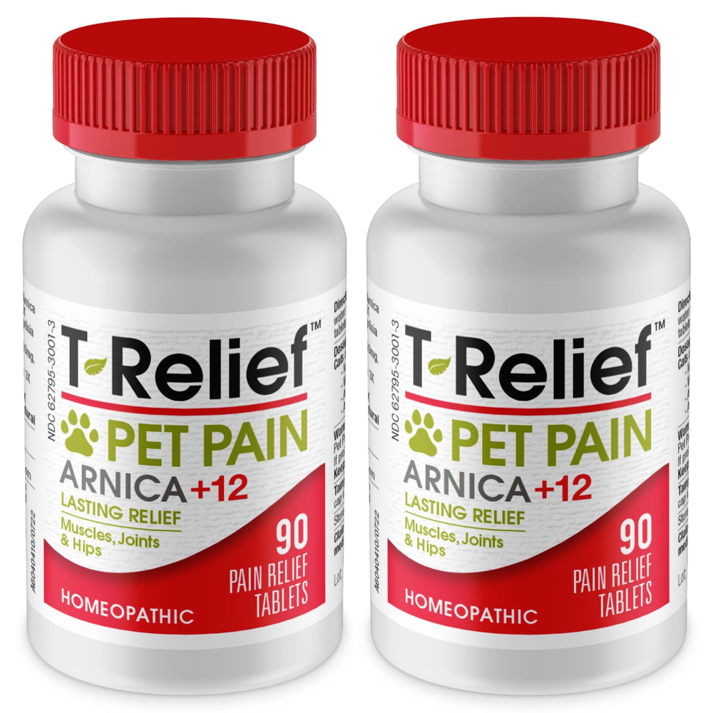 MediNatura T-Relief pet pain tablets for dogs and cats support comfortable activity.