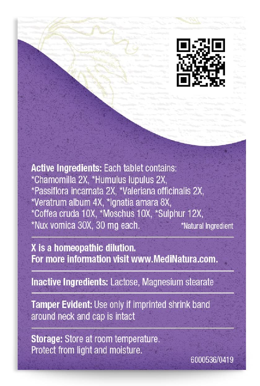 MediNatura T-Relief tablets close-up highlighting soothing actives