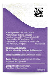 MediNatura T-Relief tablets close-up highlighting soothing actives