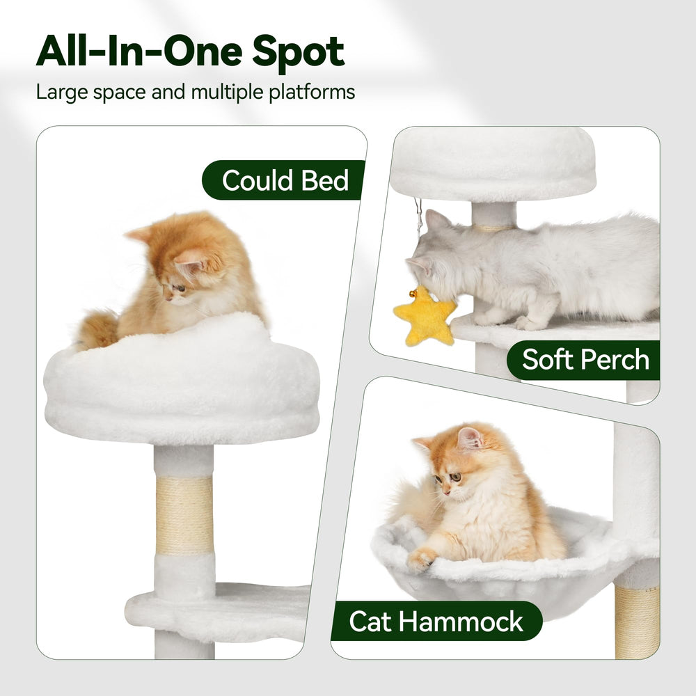 Meecal plush hammock offers warm, relaxing lounge for cat naps.