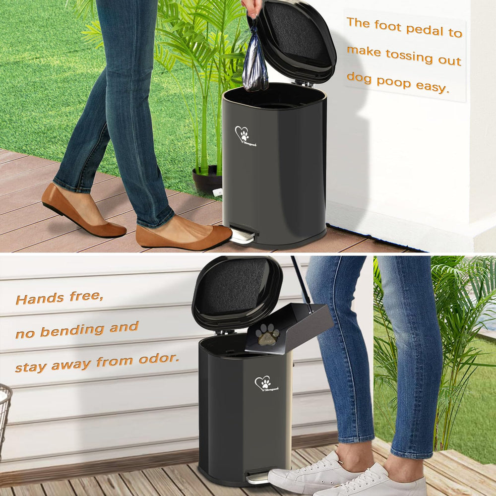 Meegood 45-piece waste bags ensures ready disposal on demand.