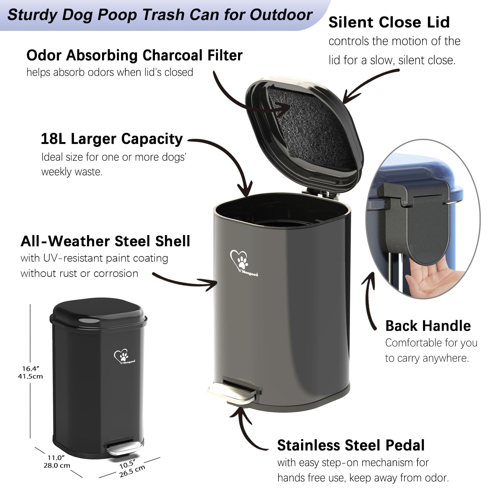 Meegood activated charcoal odor filter keeps spaces fresher between changes.