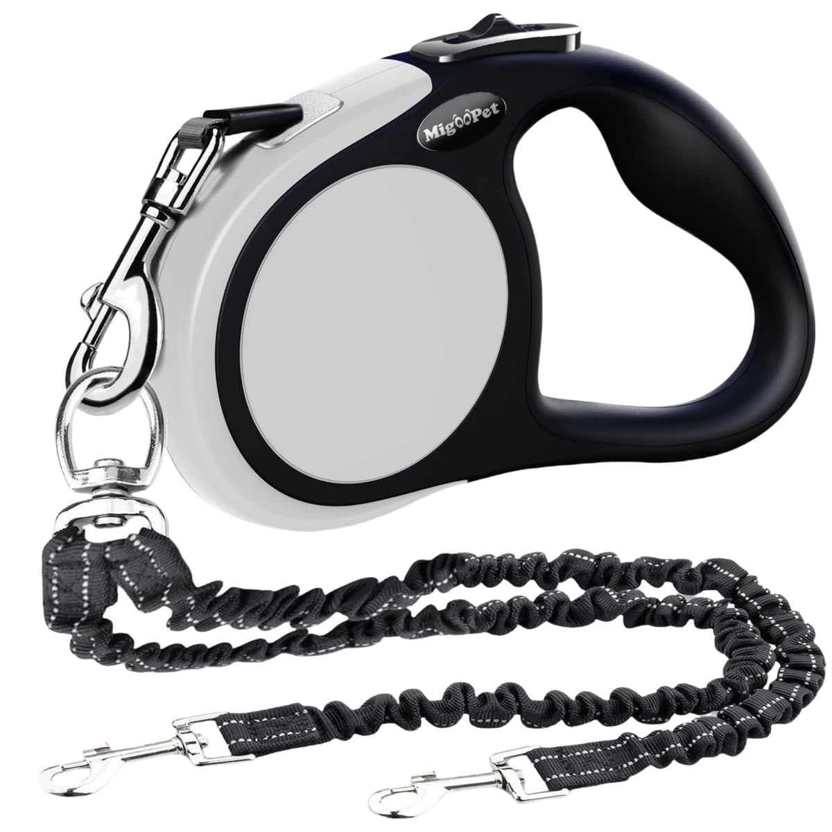 Meegood double-dog leash tandem 16ft setup for smooth two-dog walks without tangling