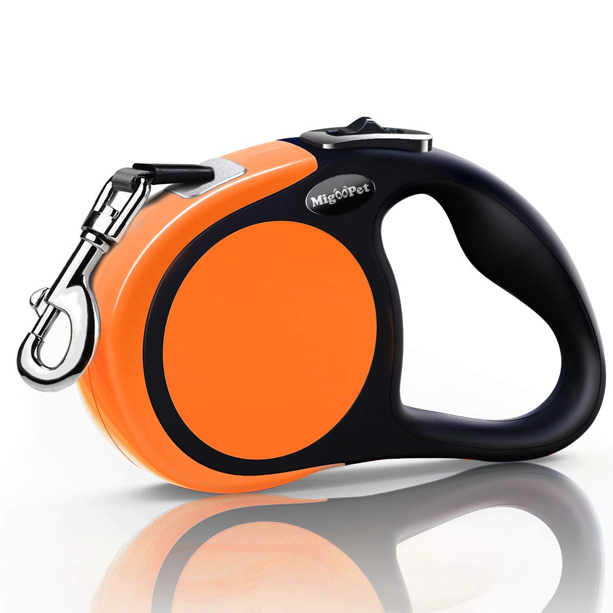 Meegood heavy-duty retractable leash with extendable nylon ribbon for flexible daily walks.