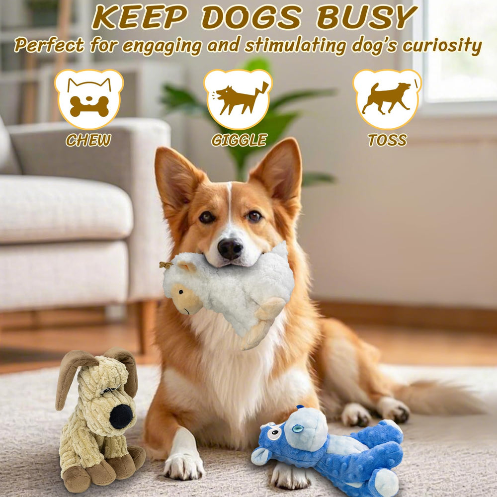 MeetYooo 3pack display image; durable plush set ready for fetch.