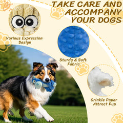 MeetYooo dog squeaky toy; interactive plush for indoor and outdoor play.