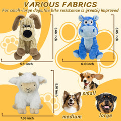 MeetYooo sheep squeaky toy; cozy plush option for active chewers.
