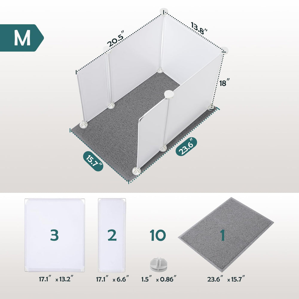MEEXPAWS cat litter mat traps stray grains and protects floors