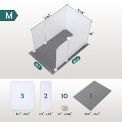 MEEXPAWS cat litter mat traps stray grains and protects floors