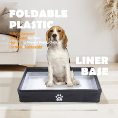 MEEXPAWS pee pad holder base leakproof design to prevent spills and protect floors.