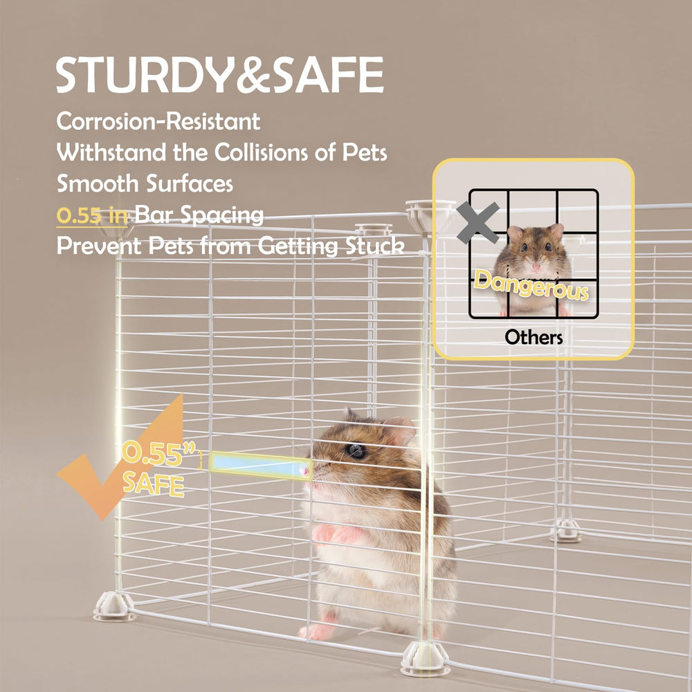 MEEXPAWS potty-training panel aids guinea pig potty breaks in dark zones.