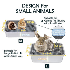 MEEXPAWS raised-grid detail showing large litter space and paw protection
