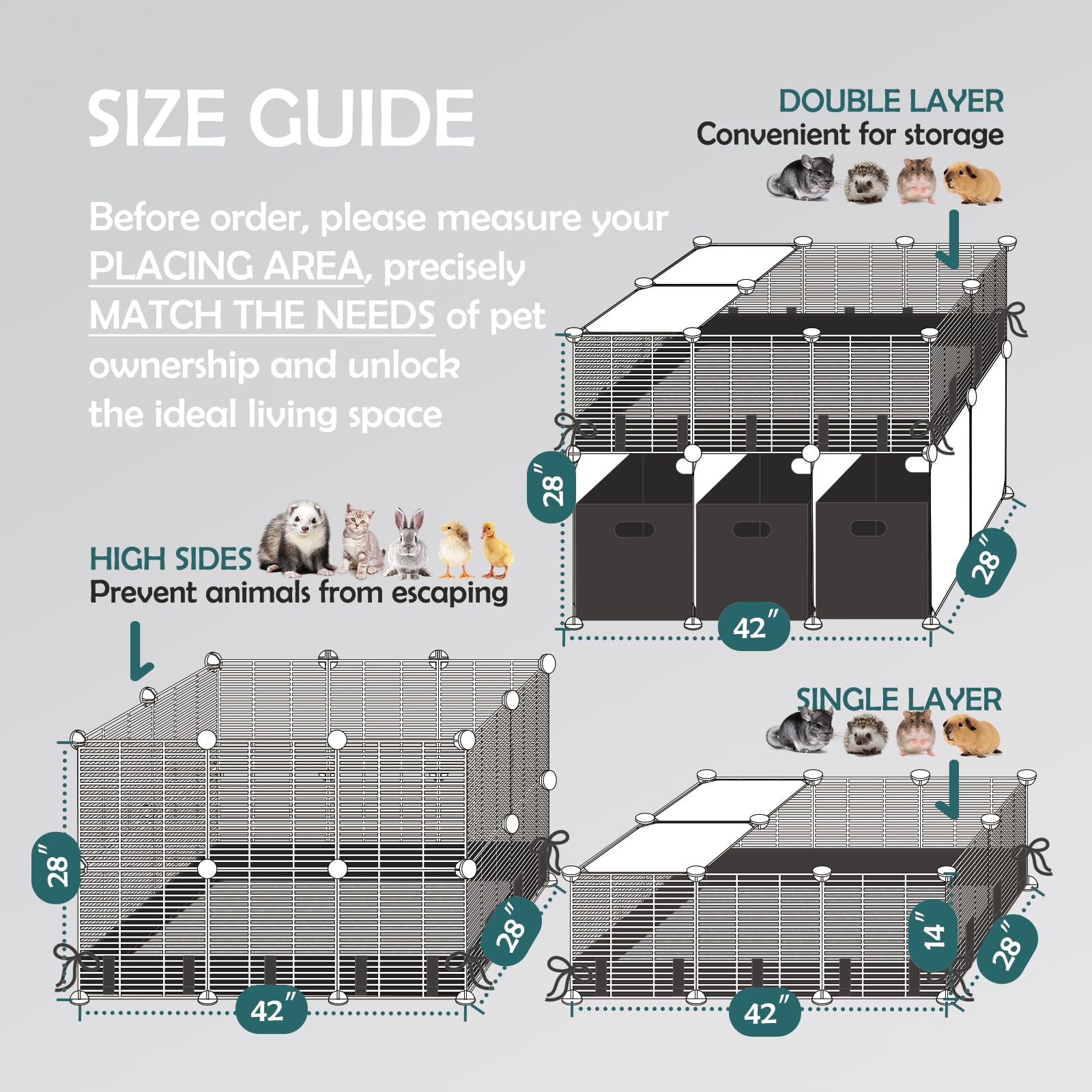 MEEXPAWS top view of playpen highlights open design for easy monitoring and cleaning.