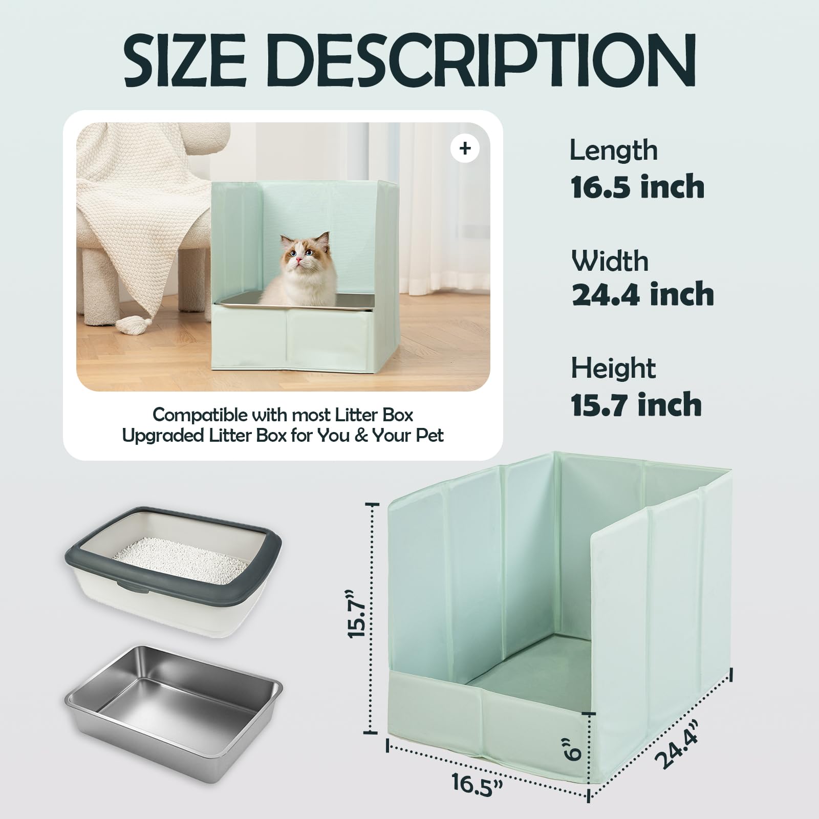 MEEXPAWS wall protector shields floors and walls from litter.