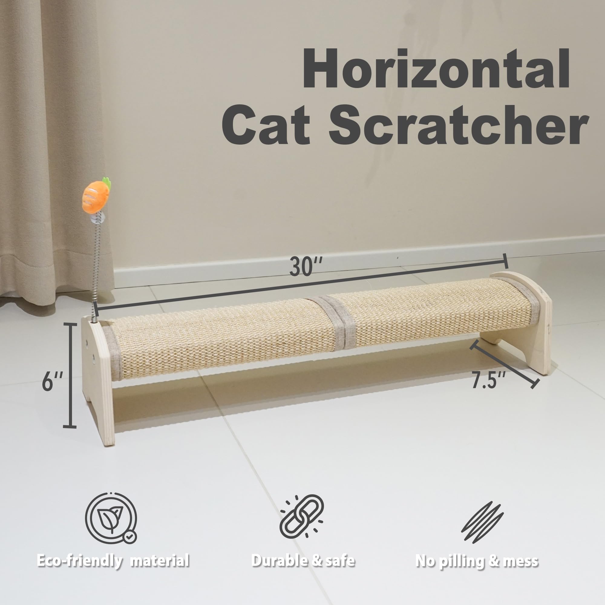 Meeyoview sisal mat close-up shows durable scratching surface built to last.