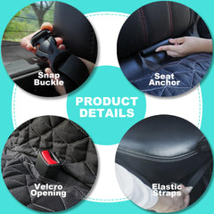 Meginc dog seat cover easy install clips and straps