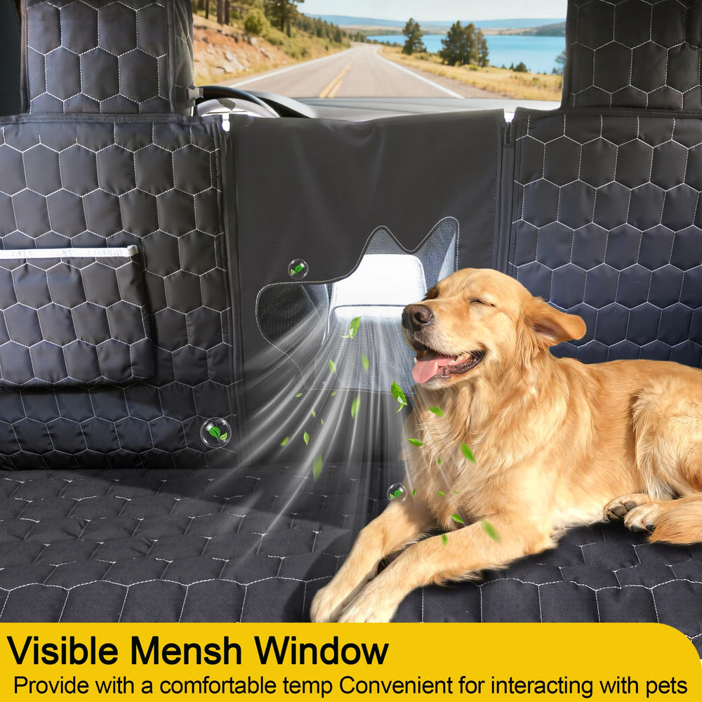 Meginc dog seat cover TPU waterproof layer blocks mud and spills.