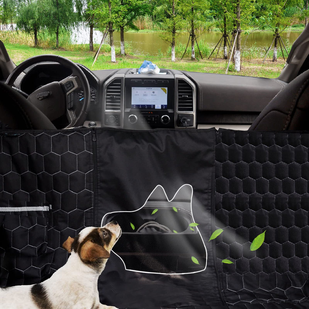 Meginc waterproof 600D Oxford cover shields seats from mud and spills.