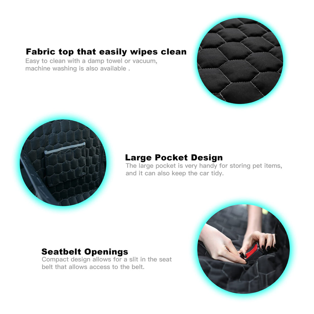 Meginc waterproof 600D Oxford fabric shields mud, spills, and hair