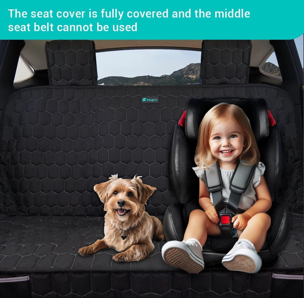 Meginc waterproof coverage protects upholstery from accidents and daily dog use.