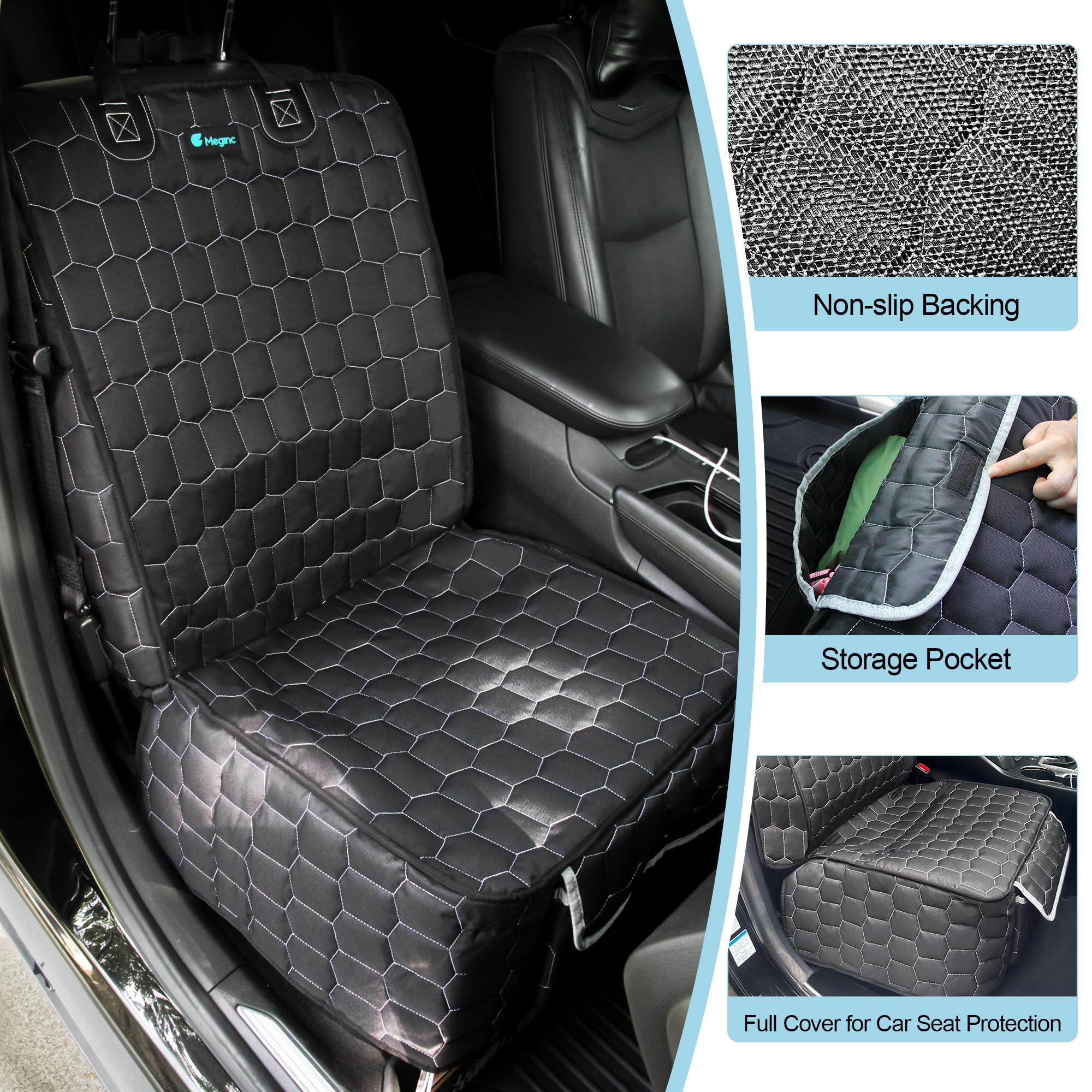 Meginc front seat cover fits most sedans, SUVs, and trucks