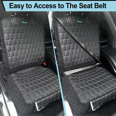 Meginc front seat cover with side flaps for edge protection during pet travel