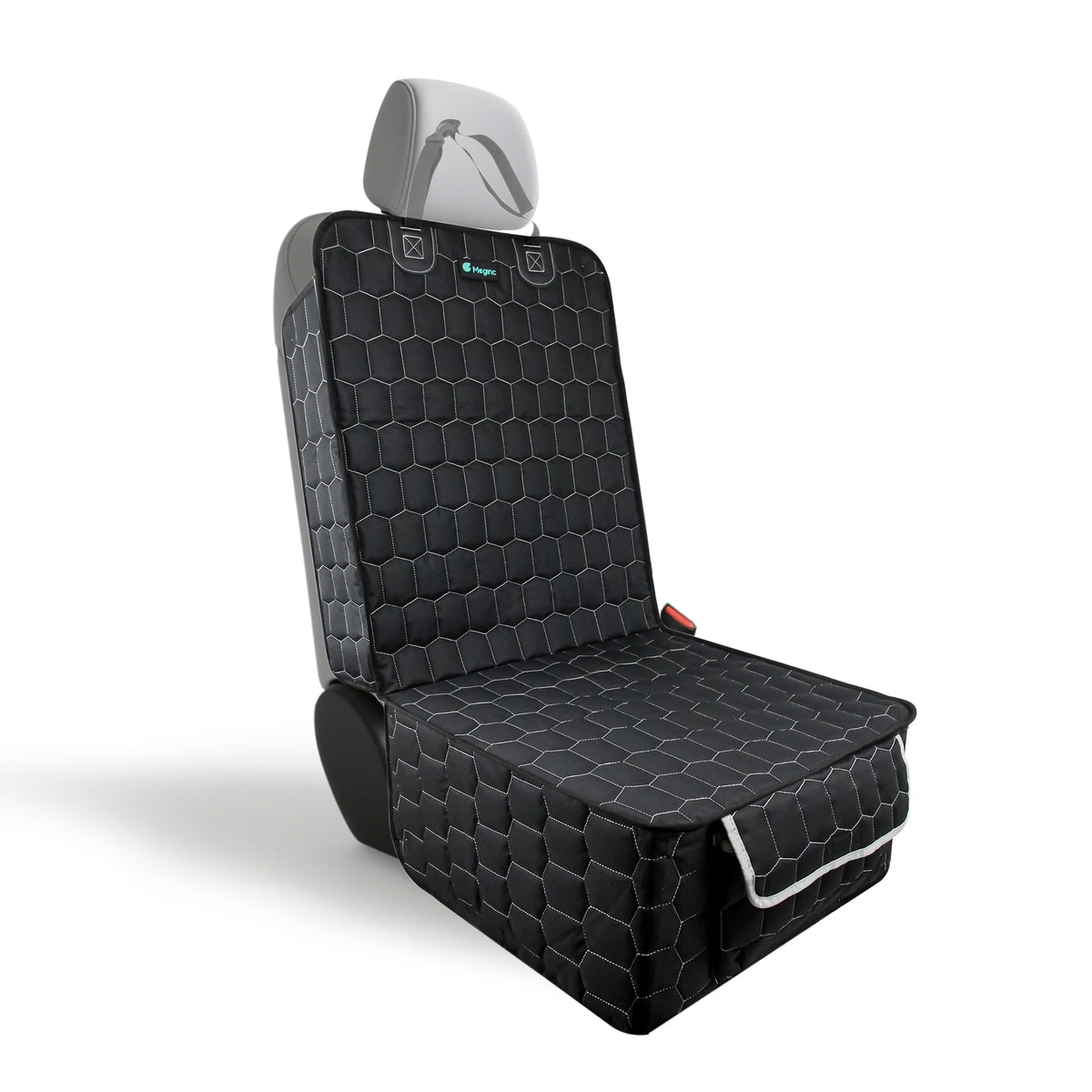 Meginc front seat cover waterproof 600D fabric protects seats from spills