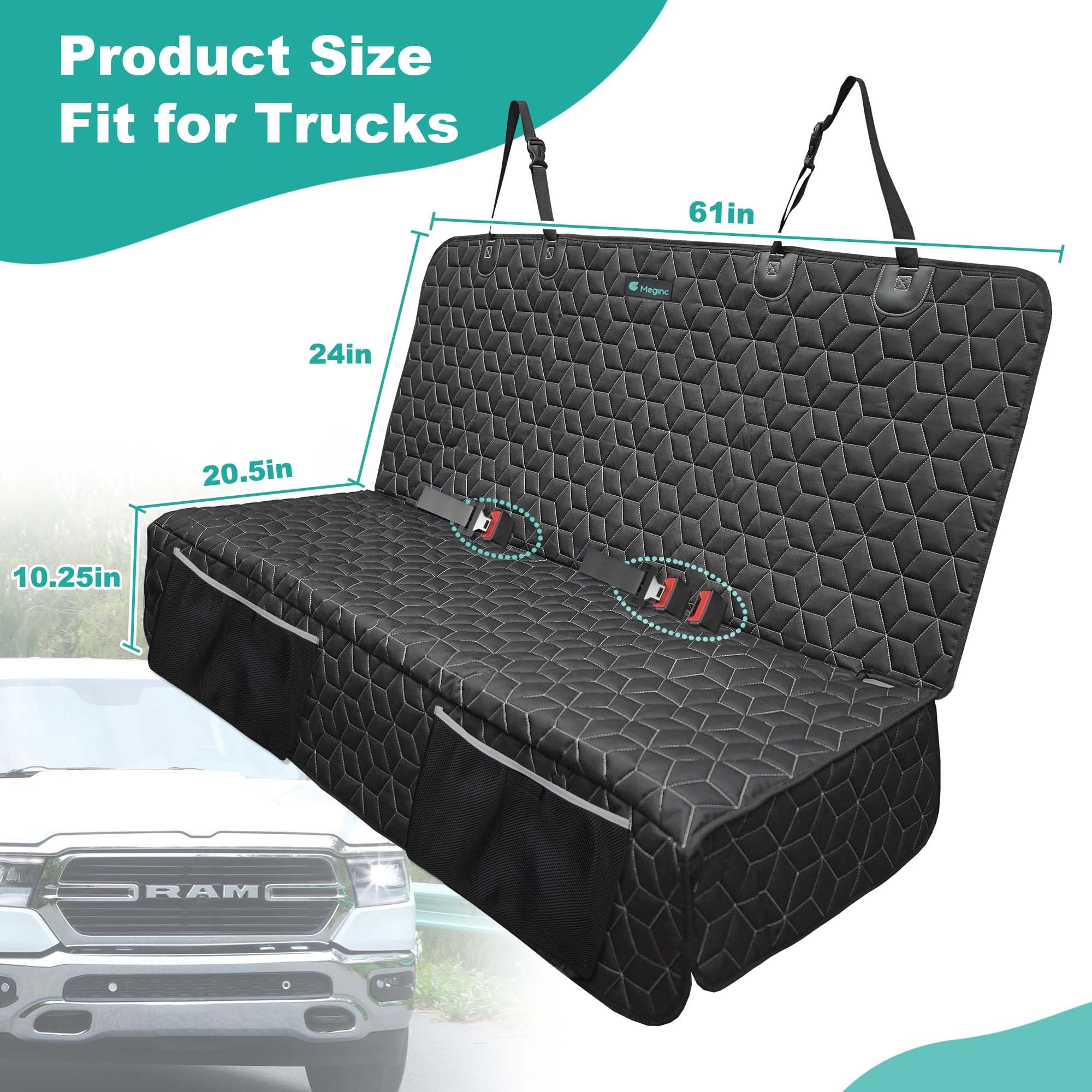 Meginc nonslip design with anchors keeps the bench cover secure during playful pets.
