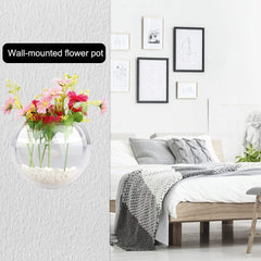 MeiBoAll wall-mounted aquarium 230ml highlights clear acrylic for easy viewing.