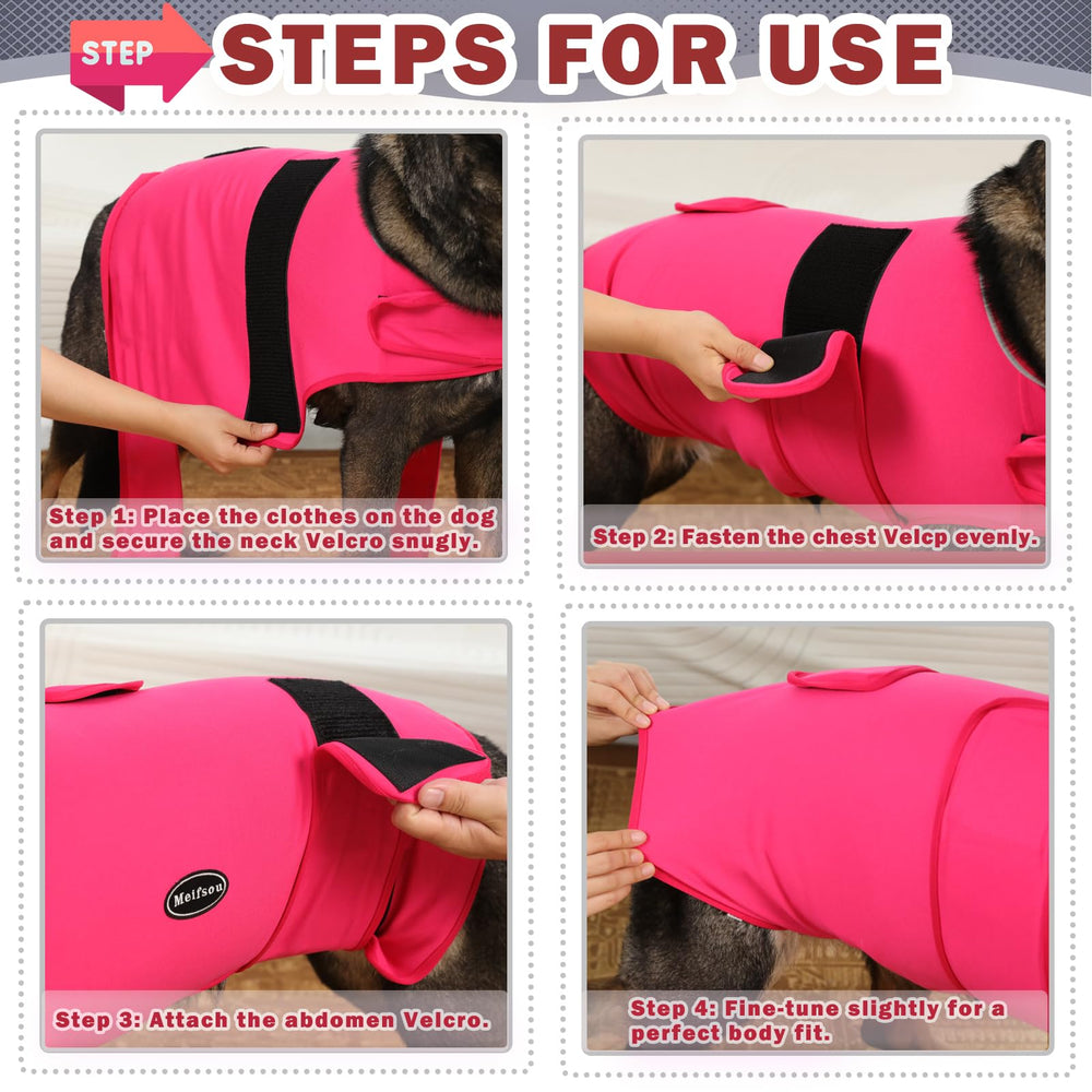 Meifsou Dog Anxiety Vest breathable fabric provides comfortable wear.