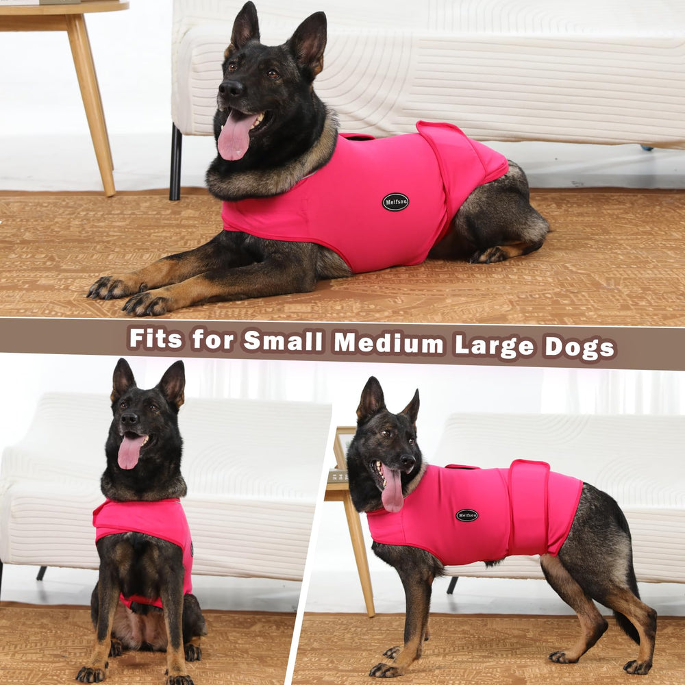 Meifsou dog anxiety vest care-packaging emphasizes easy care and quick drying.