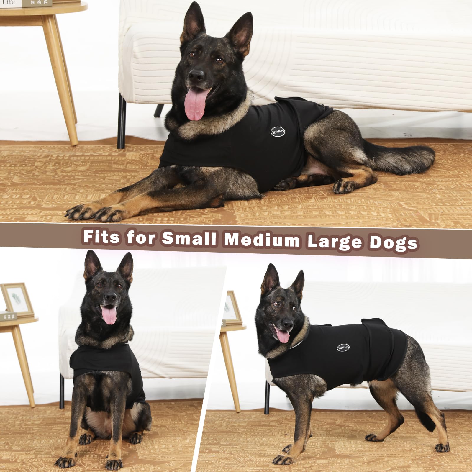Meifsou dog anxiety vest is machine washable and quick-drying.
