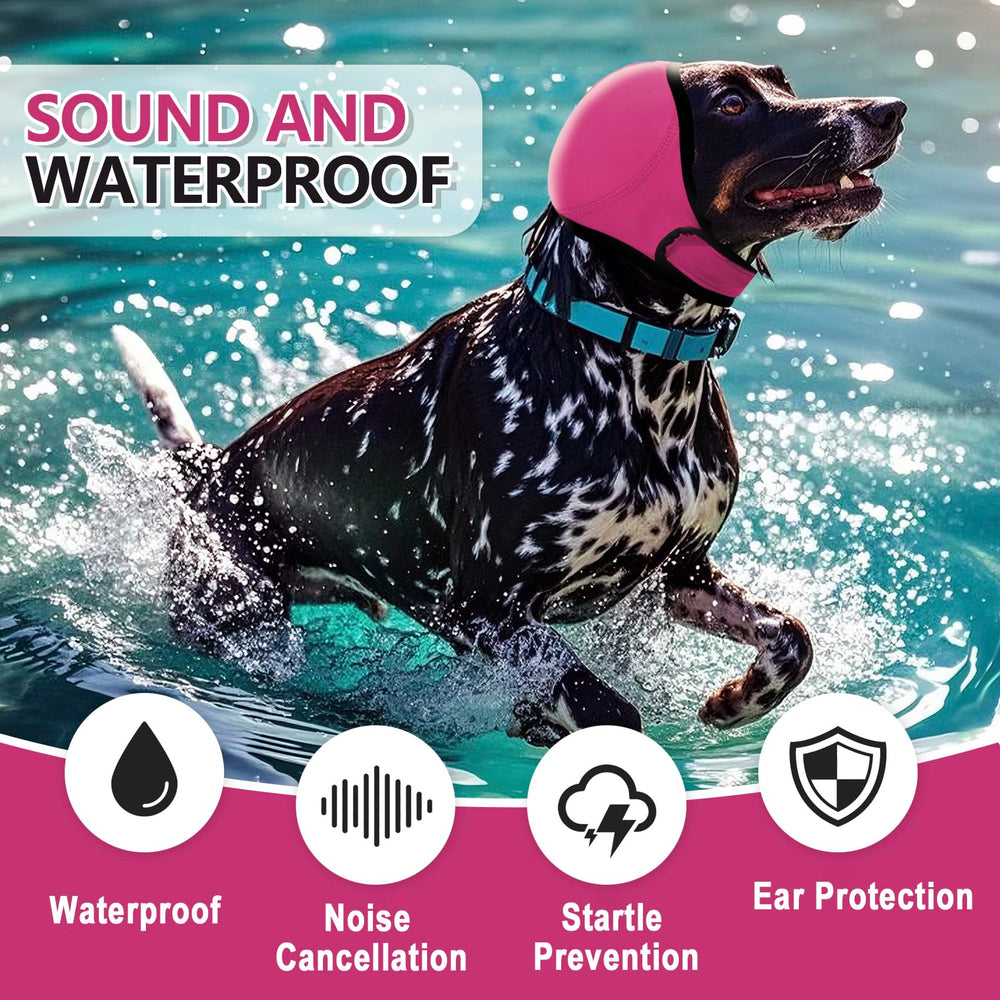 Meifsou Dog Head Wrap features adjustable Velcro closure for a snug, quiet fit.