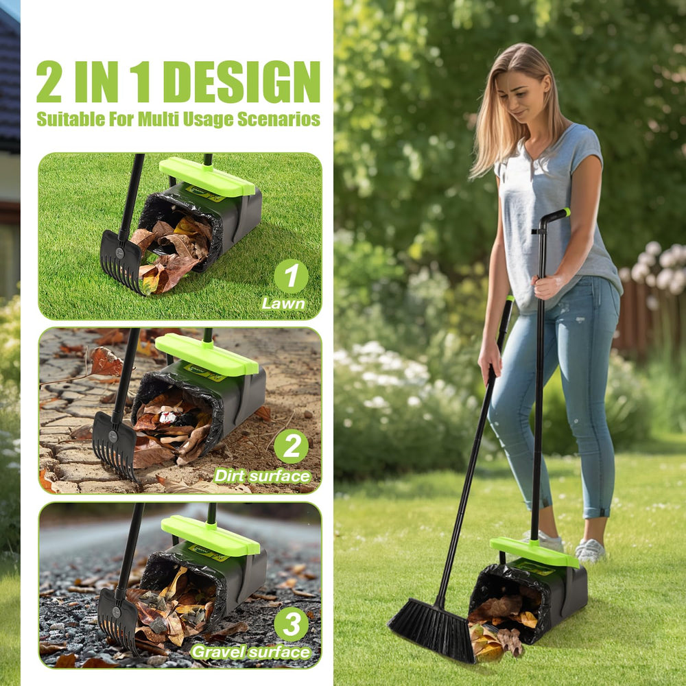 Meijubol bag attachment streamlines refilling during outdoor pet cleanup.