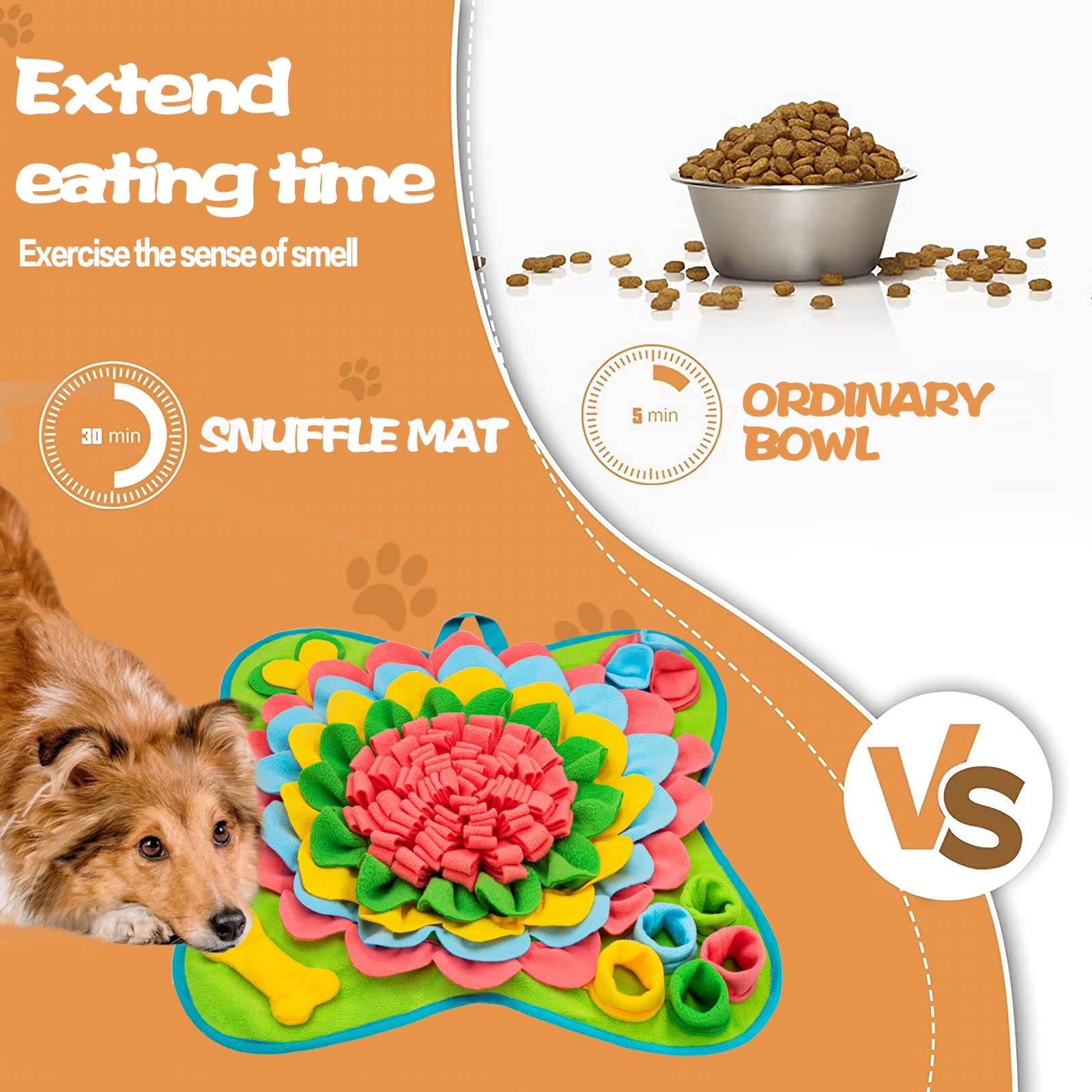 Meilzer Snuffle Mat durable polar fleece suitable for dogs and cats