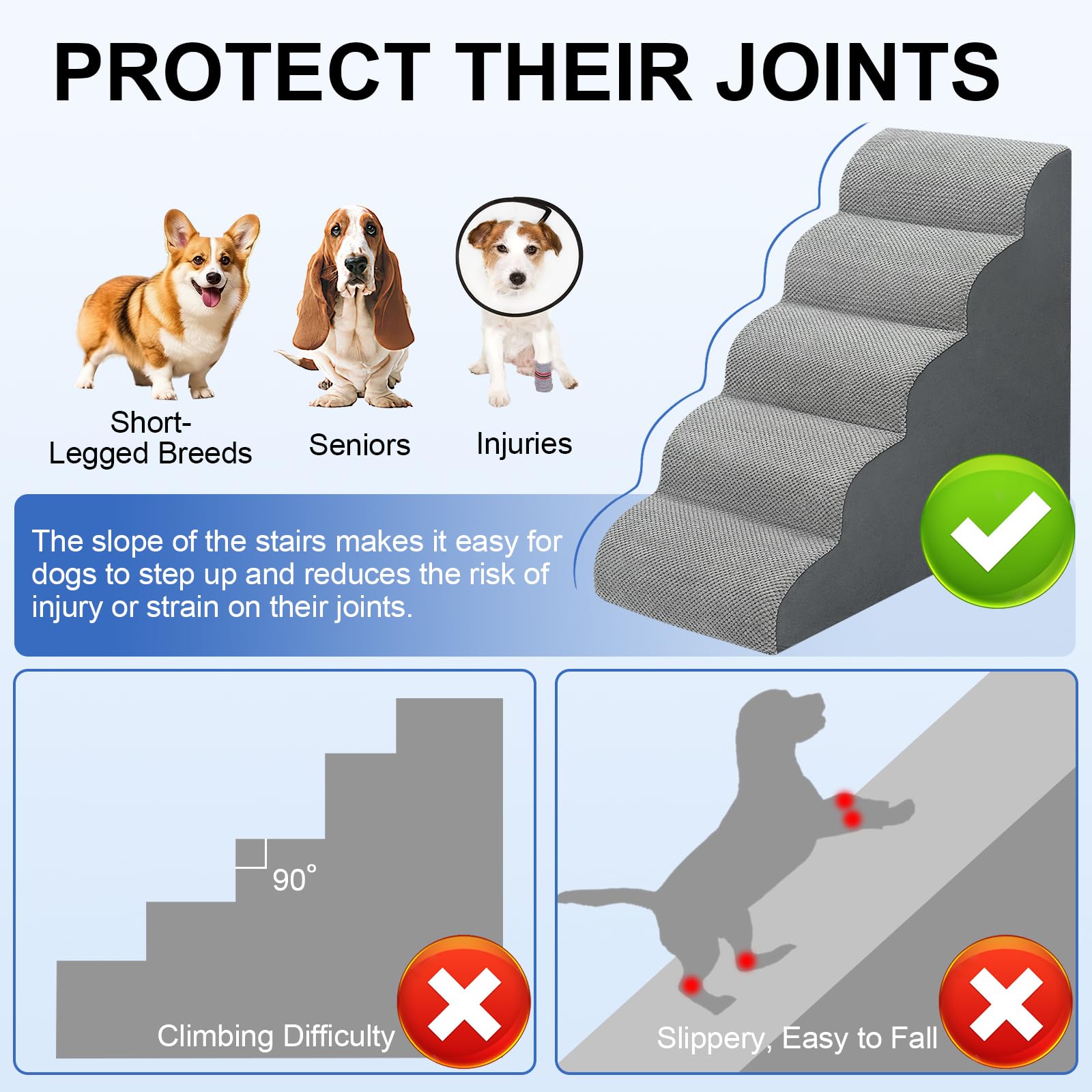 MEJYJEM foam-structure provides cushioned steps for knee comfort