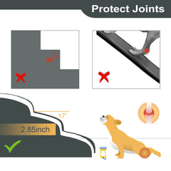 MEJYJEM non-slip corduroy cover keeps pets secure on stairs