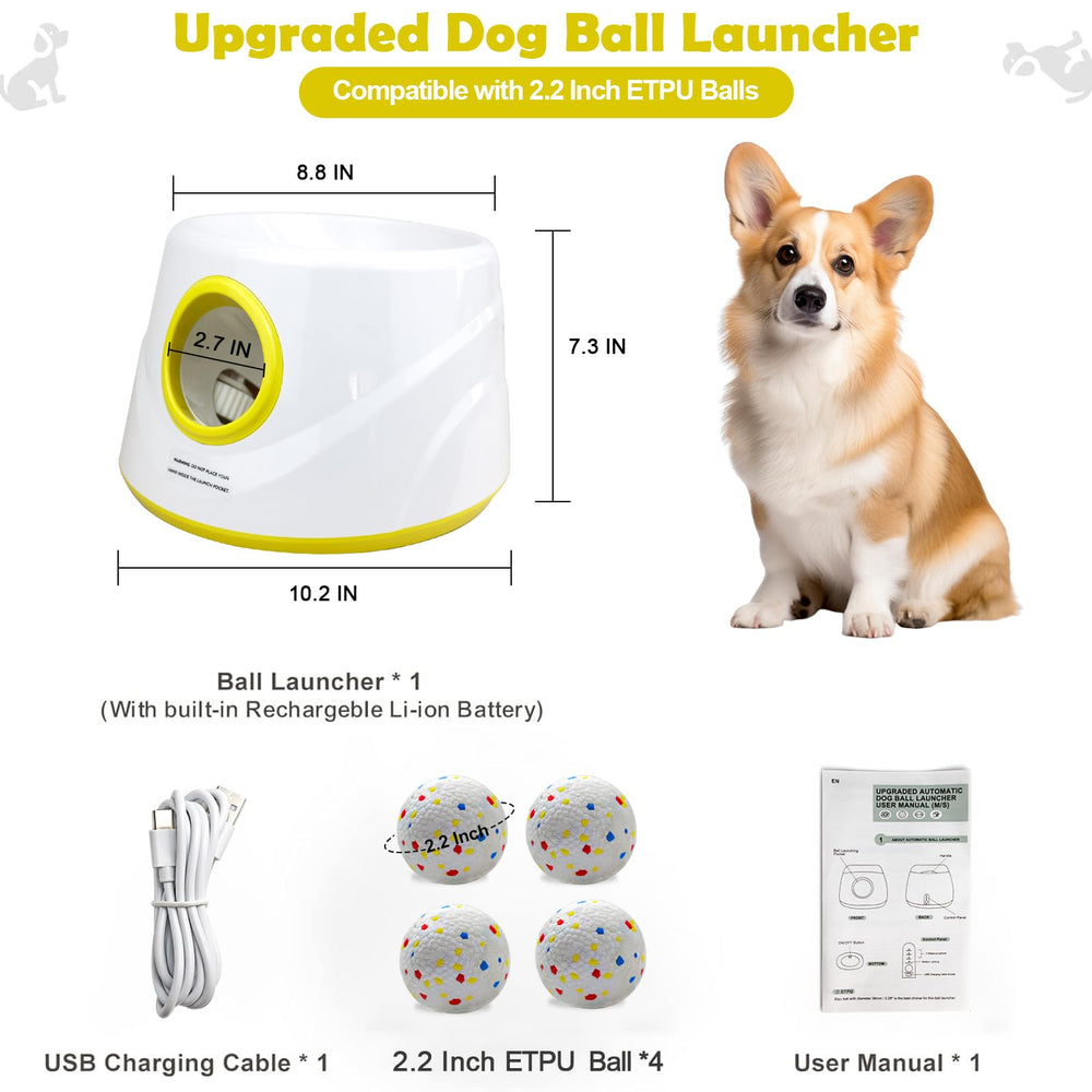 MEKAPLE four durable 2.2-inch Etpu balls for safe chewing and play.