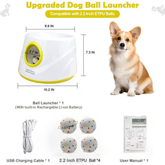 MEKAPLE four durable 2.2-inch Etpu balls for safe chewing and play.