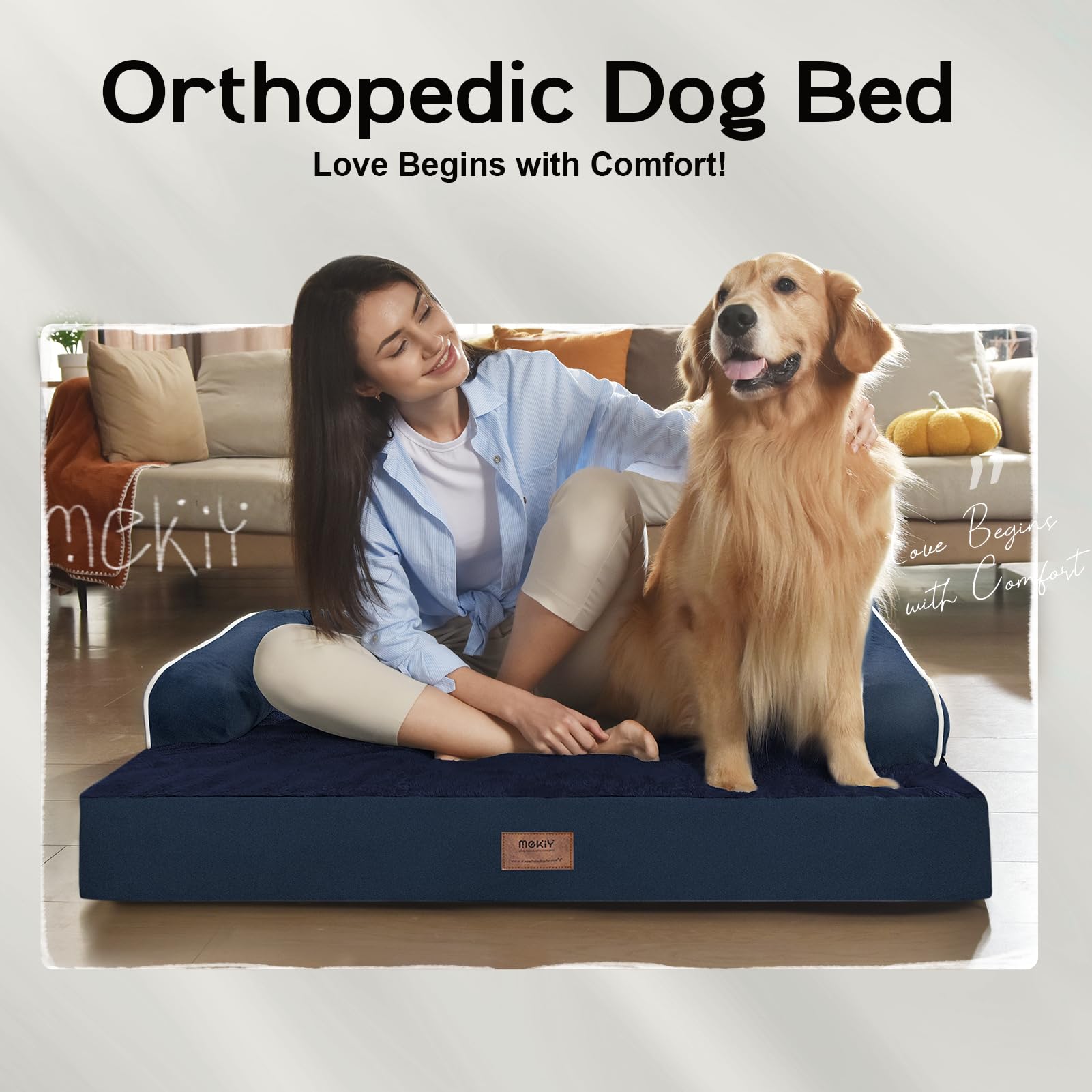 MEKIY CertiPUR-US foam with velvet cover delivers durable, safe comfort.