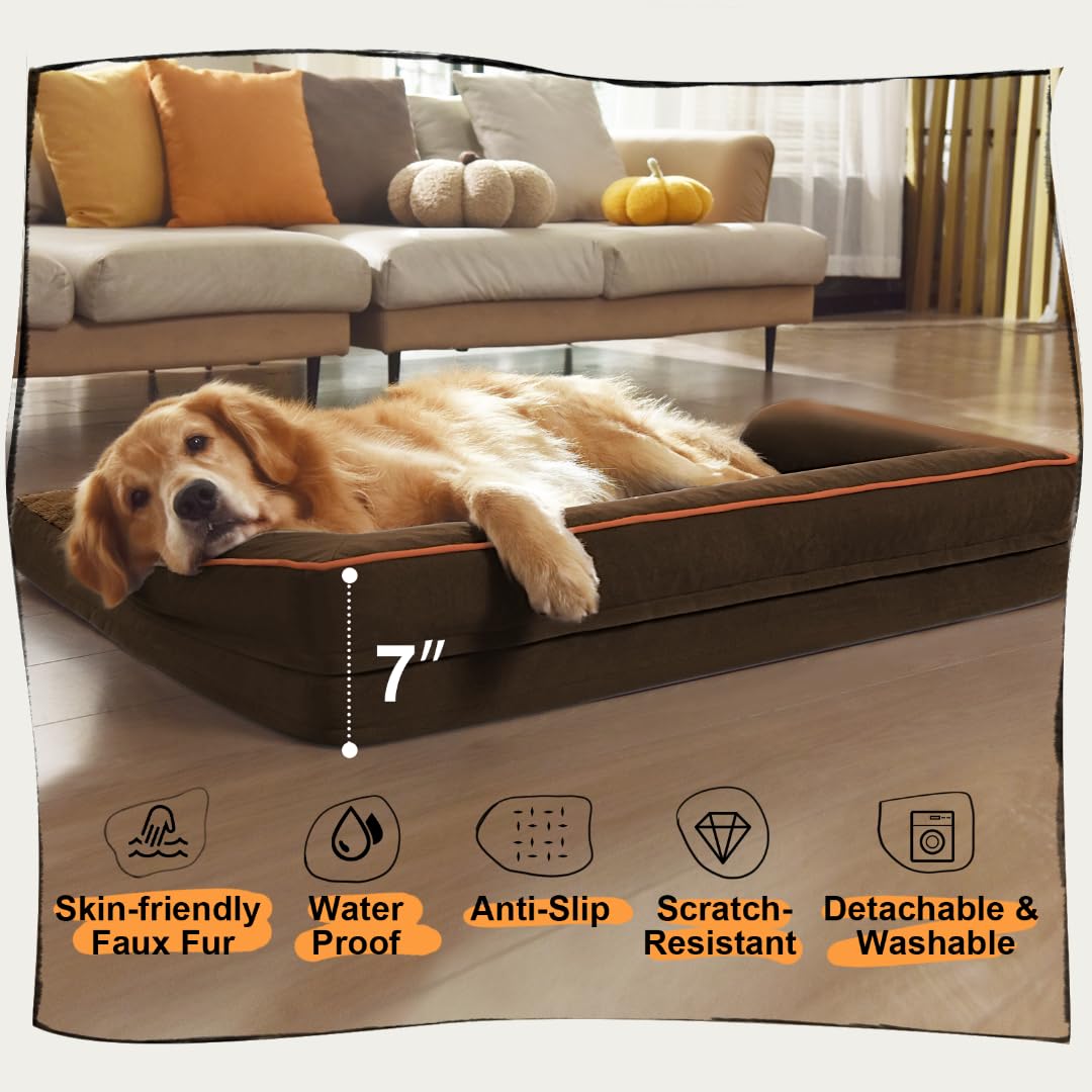 MEKIY dimensions 36x27x7 inches suit dogs up to 50 pounds