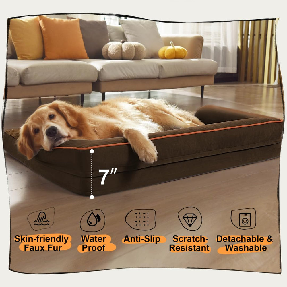 MEKIY dimensions 36x27x7 inches suit dogs up to 50 pounds
