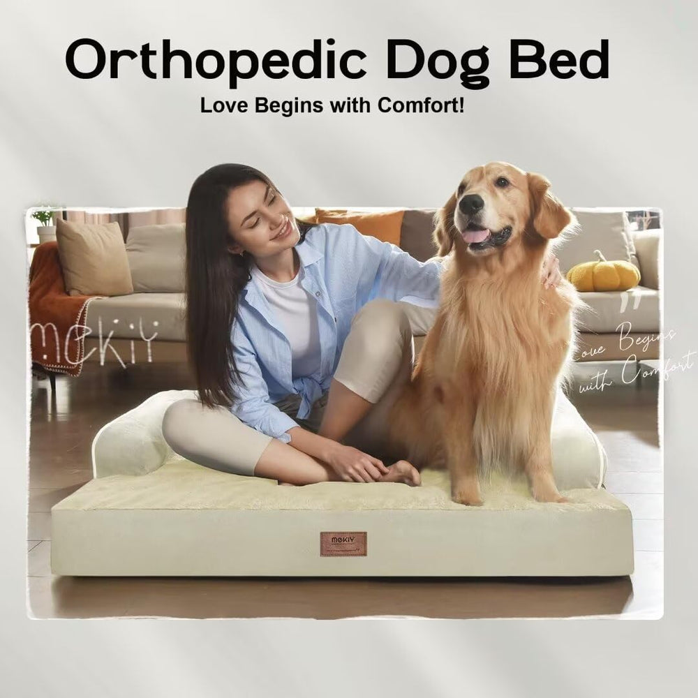 MEKIY bed shown on a cozy sofa setting in a living room