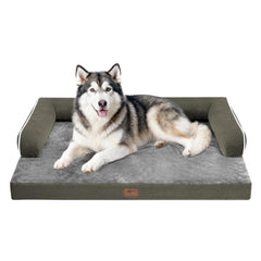 MEKIY dog bed orthopedic-foam demonstrates joint-supporting comfort